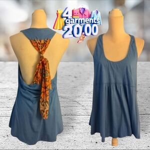 Eloise Twist knot tie halter top size L